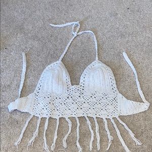 Knitted Boho Crop Top